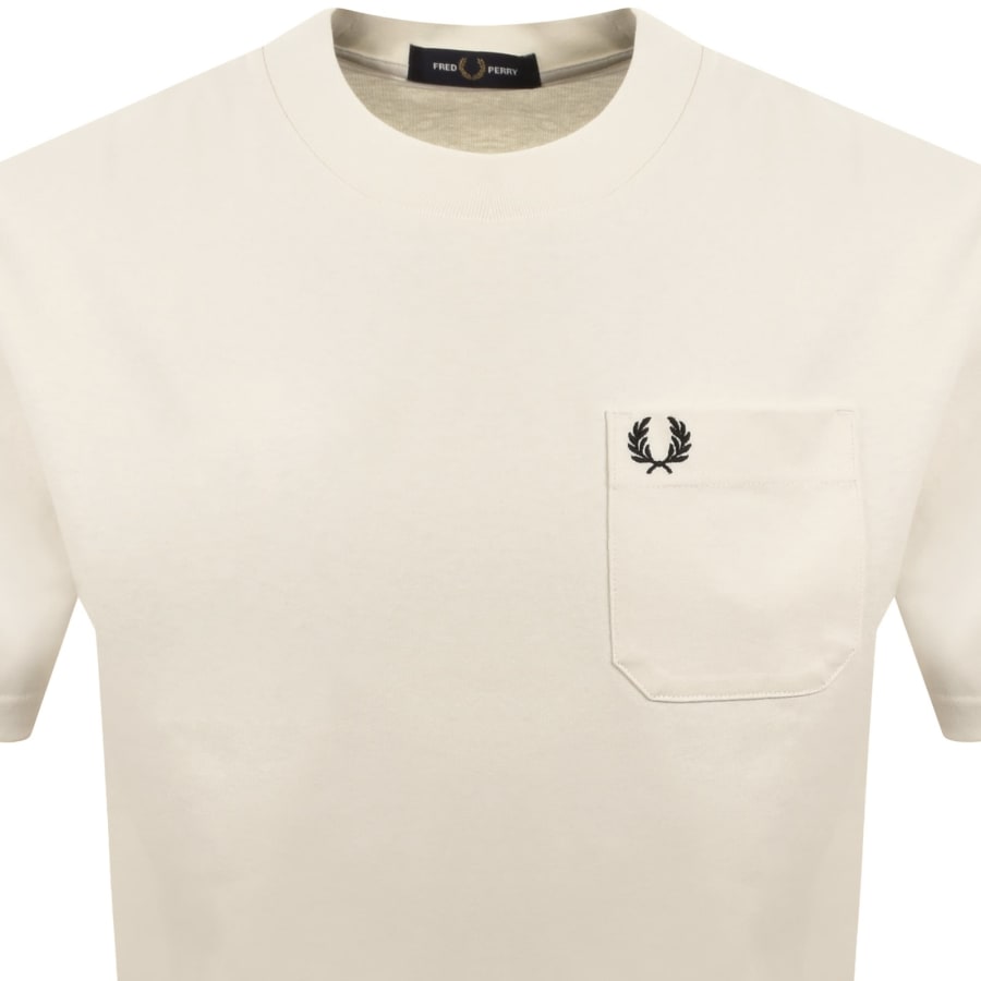 Image number 2 for Fred Perry Relaxed T Shirt Cream