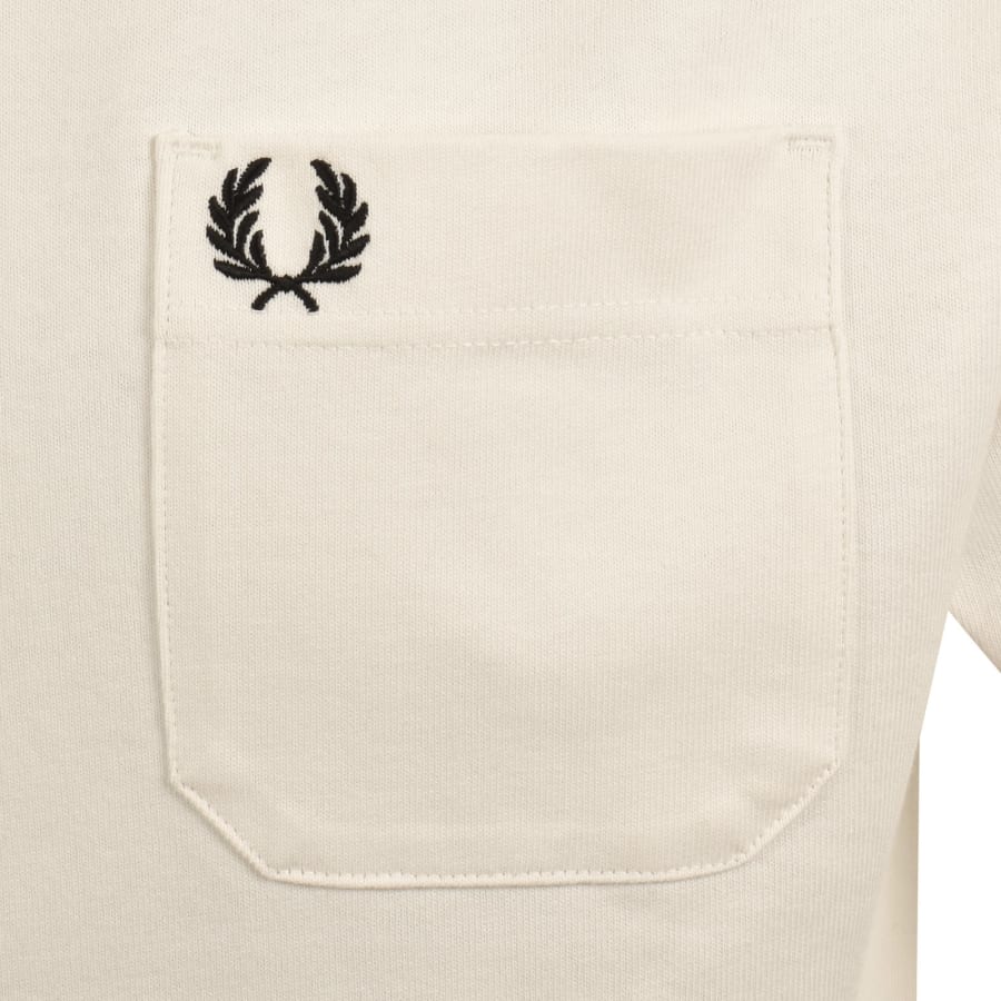 Image number 3 for Fred Perry Relaxed T Shirt Cream