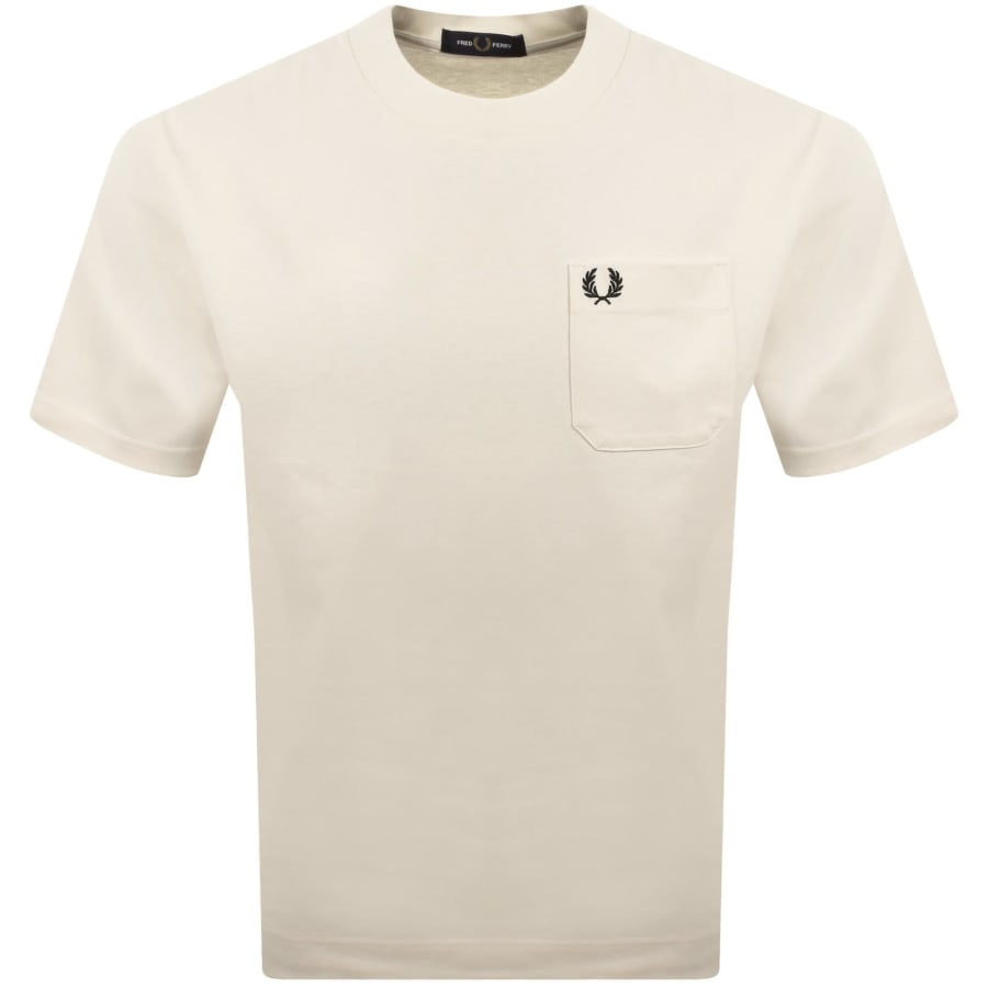 Image number 1 for Fred Perry Relaxed T Shirt Cream