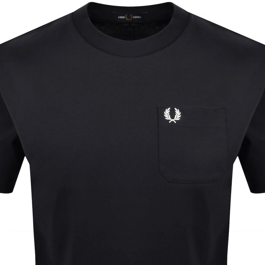 Image number 2 for Fred Perry Relaxed T Shirt Navy