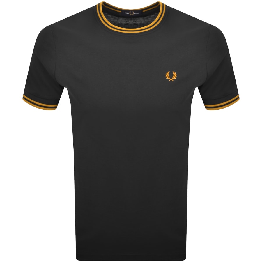 Image number 1 for Fred Perry Twin Tipped T Shirt Anchor Grey