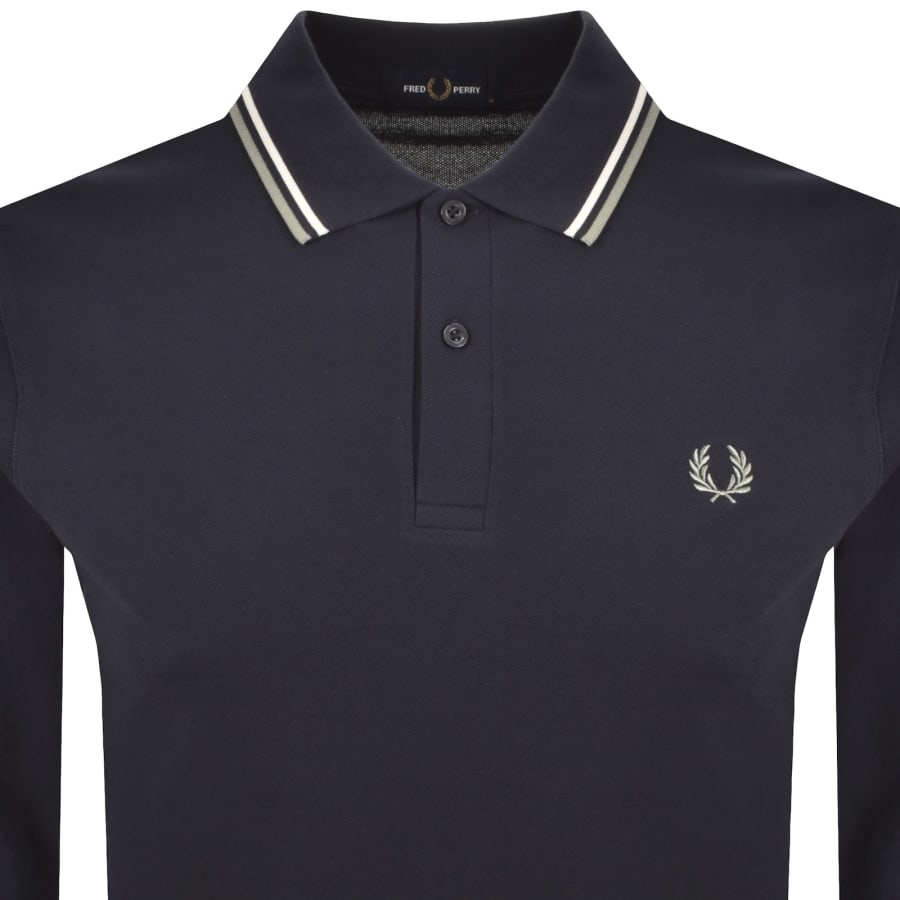 Image number 2 for Fred Perry Twin Tipped Polo T Shirt Blue