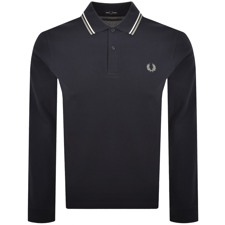 Image number 1 for Fred Perry Twin Tipped Polo T Shirt Blue