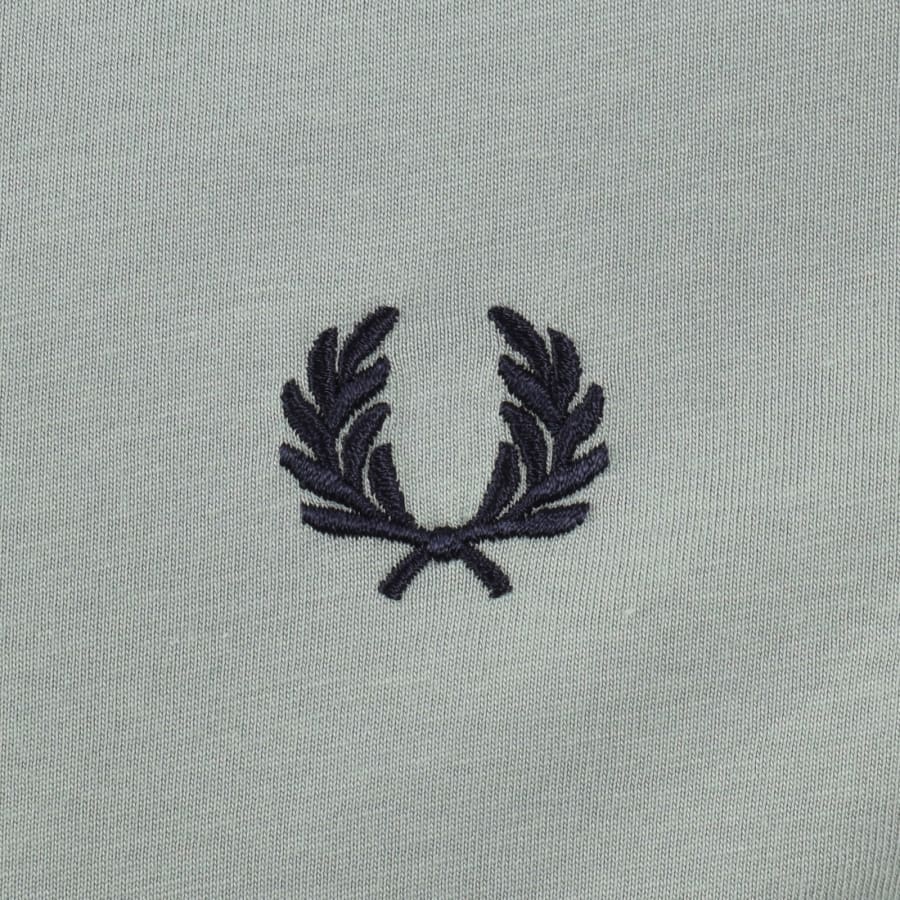 Image number 3 for Fred Perry Twin Tipped T Shirt Silver Blue