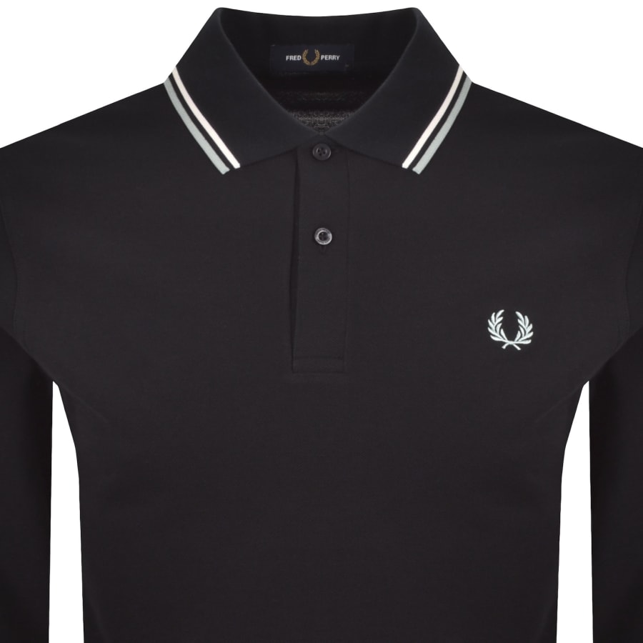 Image number 2 for Fred Perry Twin Tipped Polo T Shirt Navy
