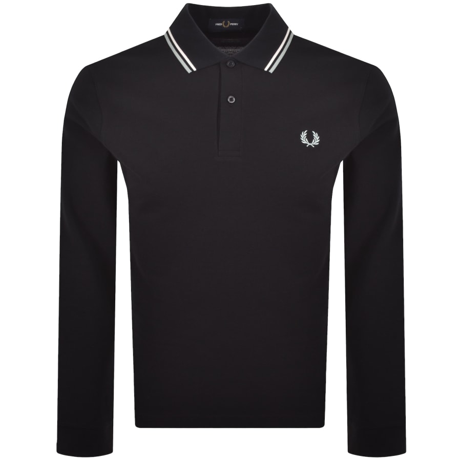 Image number 1 for Fred Perry Twin Tipped Polo T Shirt Navy