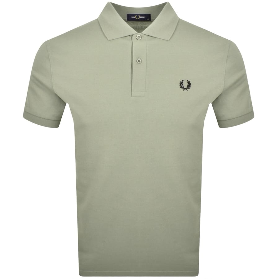 Image number 1 for Fred Perry Knit Polo T Shirt Green