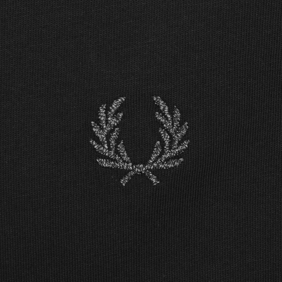 Image number 4 for Fred Perry Reflective Print T Shirt Black