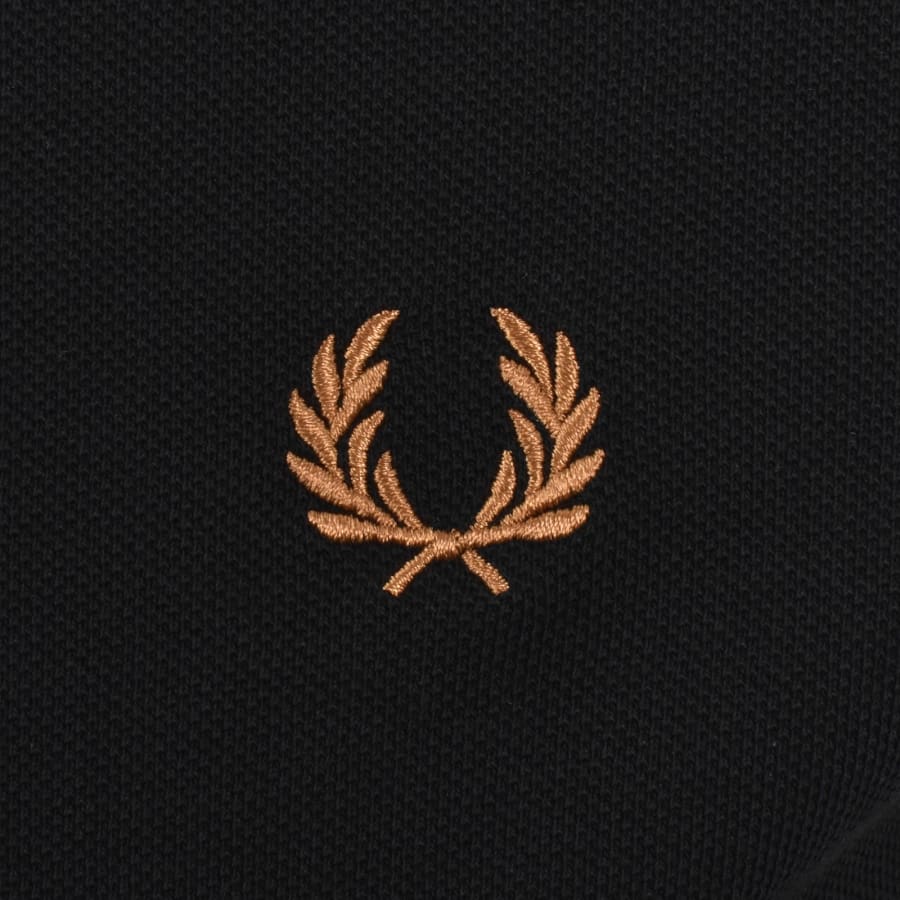 Image number 3 for Fred Perry Logo Polo T Shirt Black