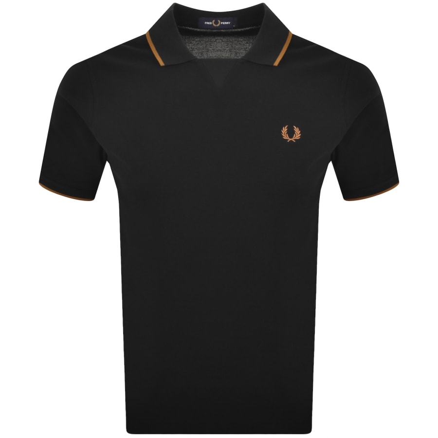 Image number 1 for Fred Perry Logo Polo T Shirt Black