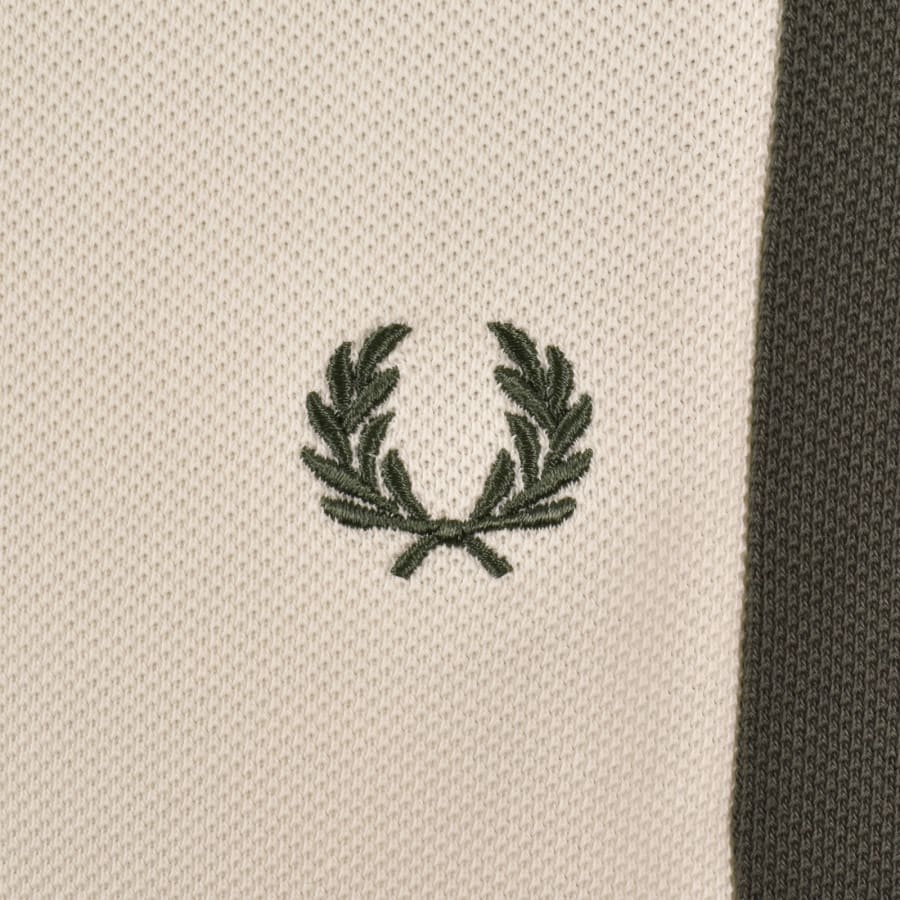 Image number 3 for Fred Perry Logo Polo T Shirt Cream
