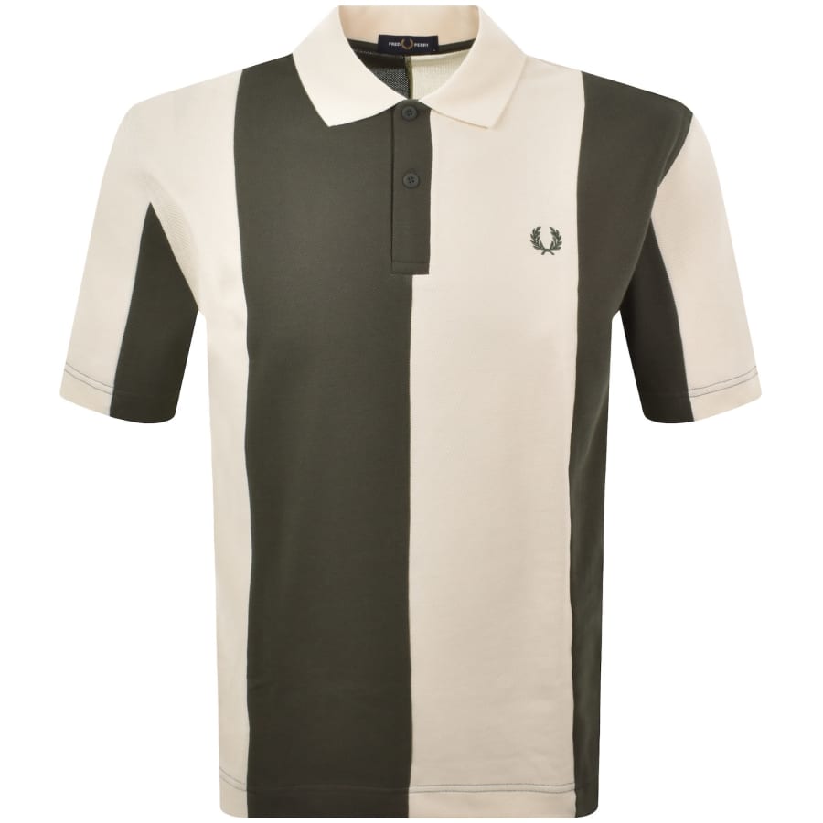 Image number 1 for Fred Perry Logo Polo T Shirt Cream
