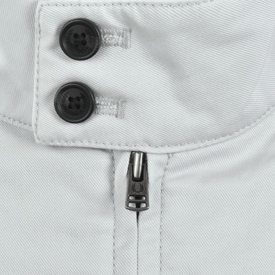 Image number 4 for Fred Perry Twill Harrington Jacket Blue