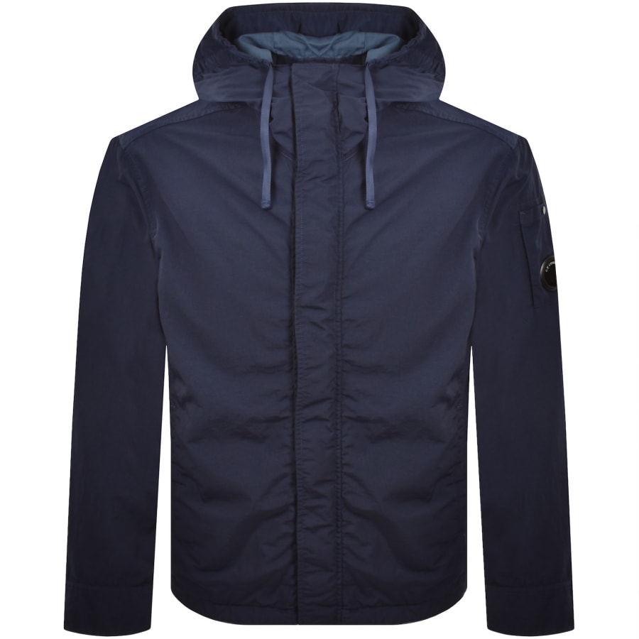 Image number 2 for CP Company Hooded Overshirt Blue