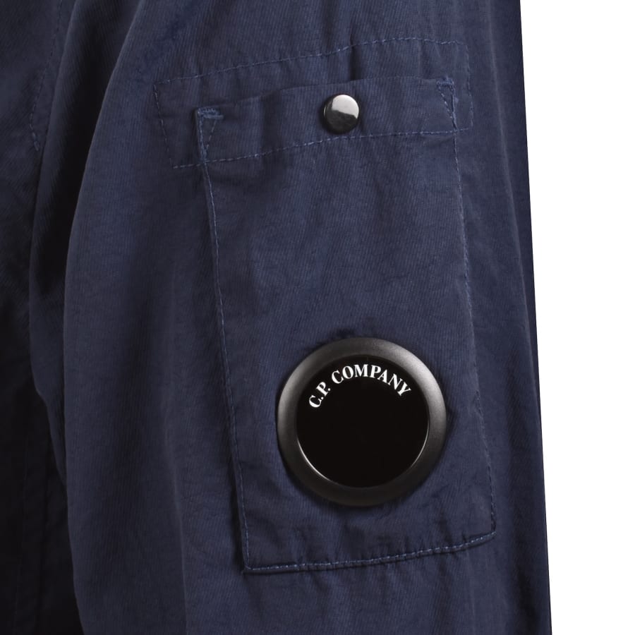 Image number 3 for CP Company Hooded Overshirt Blue