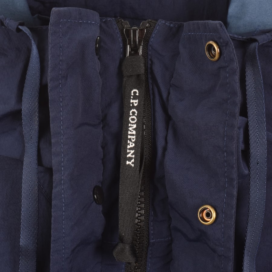 Image number 4 for CP Company Hooded Overshirt Blue