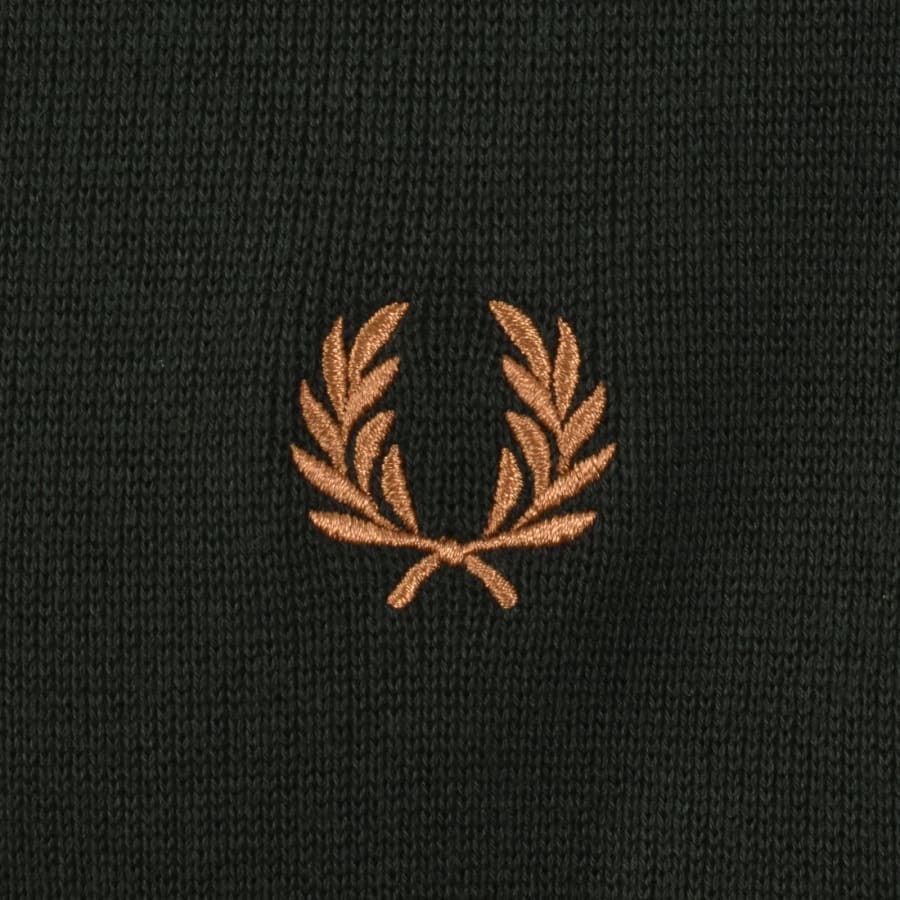 Image number 3 for Fred Perry Knit Overshirt Green