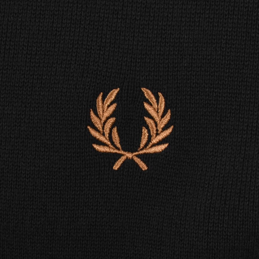 Image number 3 for Fred Perry Knit Overshirt Black