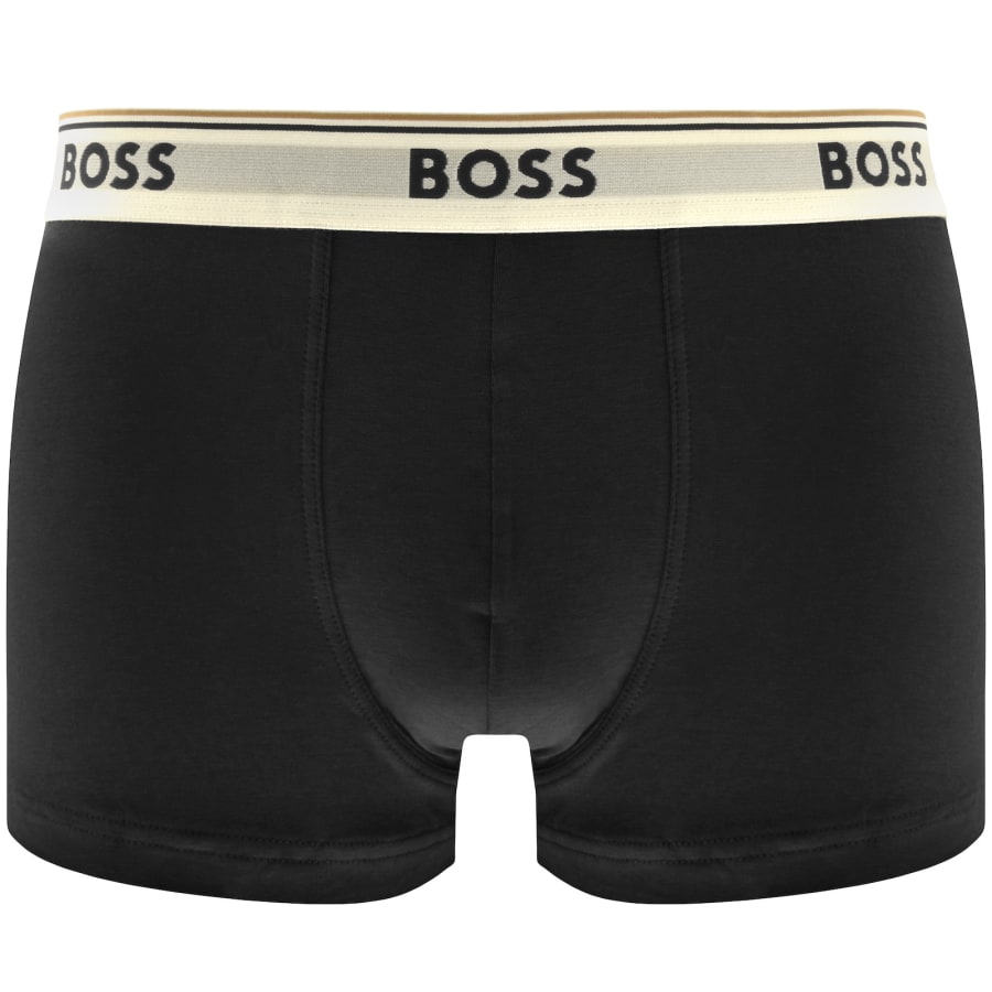 Image number 2 for BOSS Underwear 3 Pack Power Trunks Black