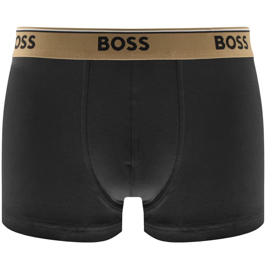 Image number 3 for BOSS Underwear 3 Pack Power Trunks Black