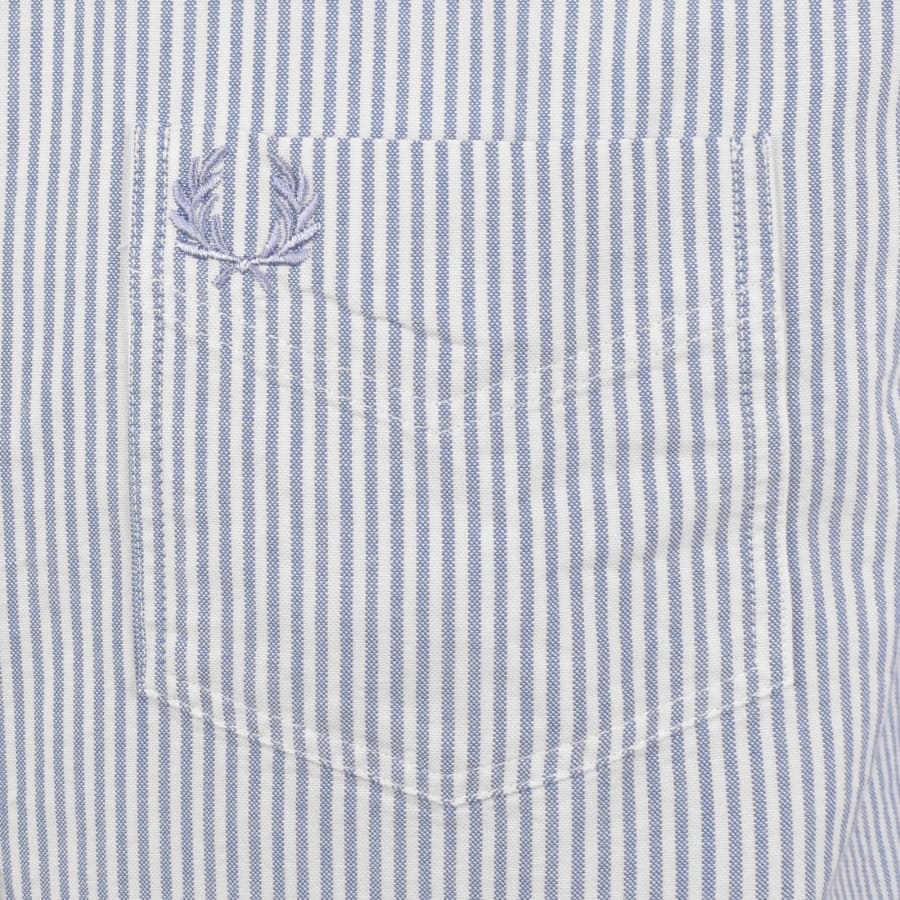 Image number 3 for Fred Perry Oxford Long Sleeve Shirt Blue