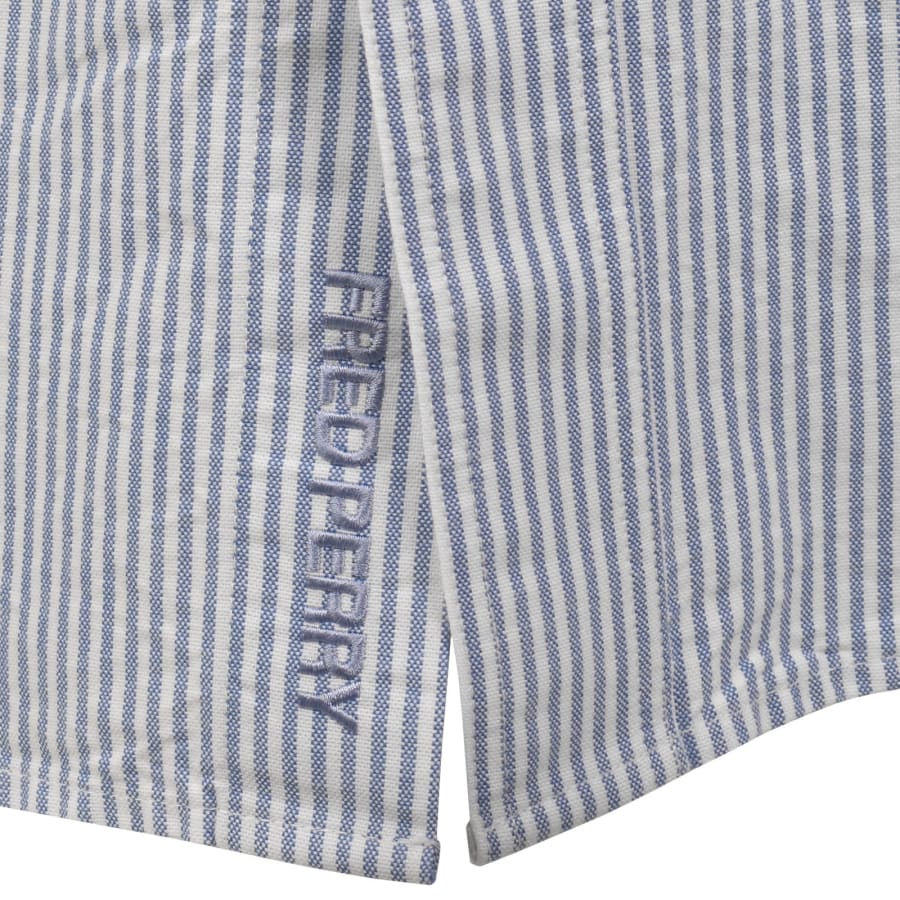 Image number 5 for Fred Perry Oxford Long Sleeve Shirt Blue
