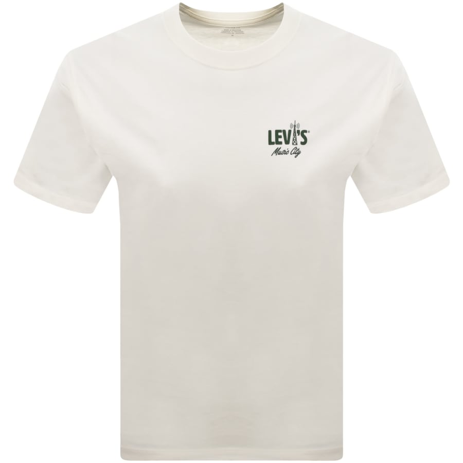 Image number 2 for Levis Music City Graphic T Shirt Off White