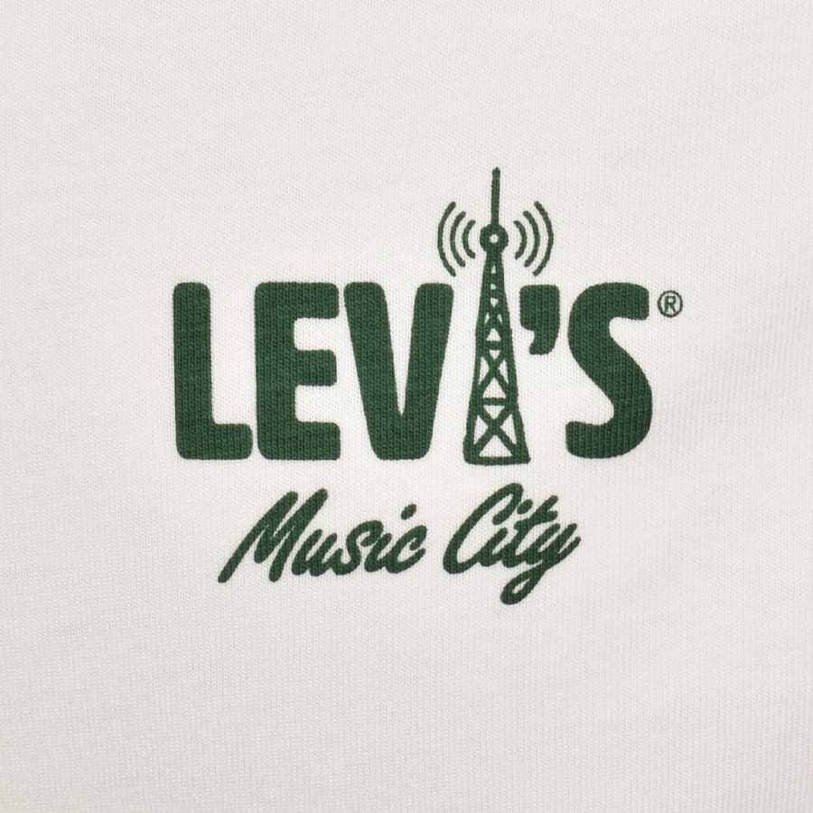 Image number 3 for Levis Music City Graphic T Shirt Off White