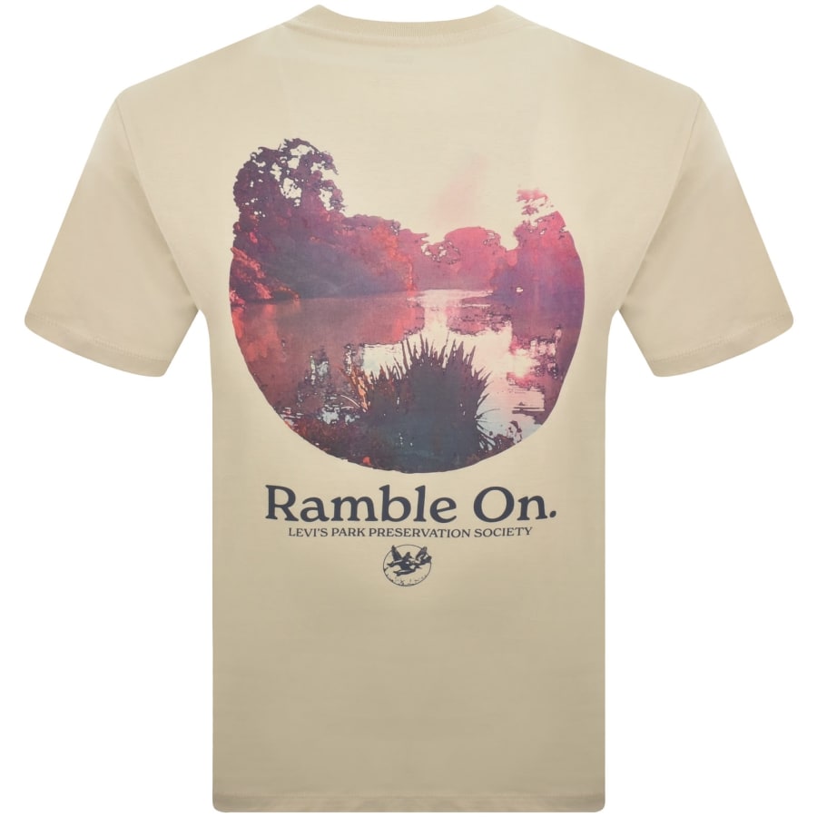 Image number 5 for Levis Botanical Graphic T Shirt Beige
