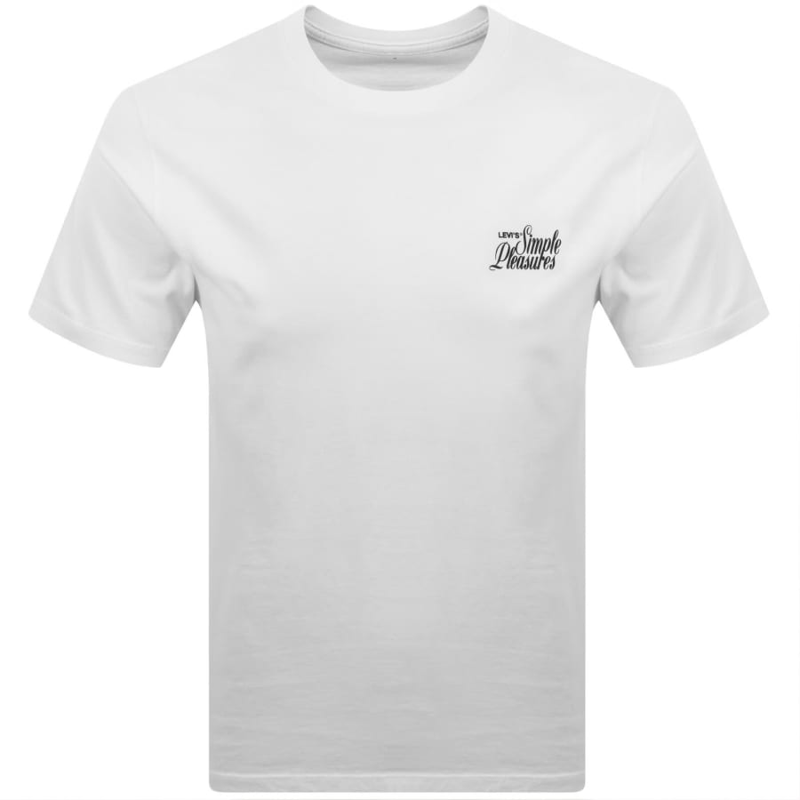 Image number 2 for Levis Simple Pleasures Graphic T Shirt White