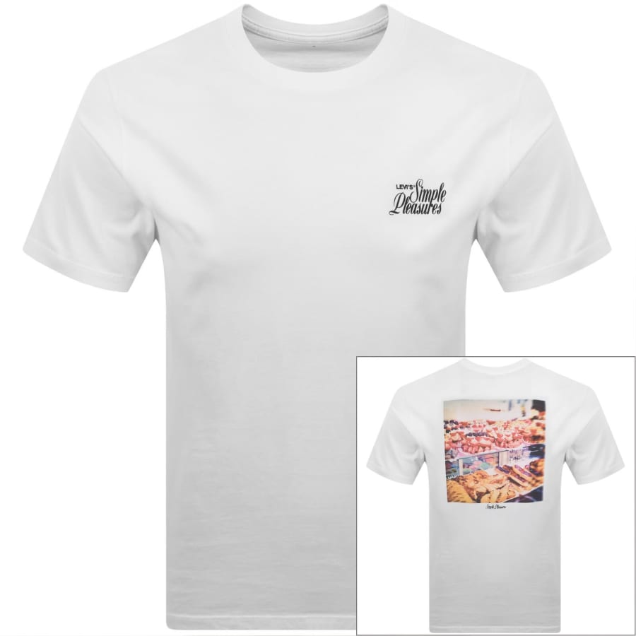 Image number 1 for Levis Simple Pleasures Graphic T Shirt White