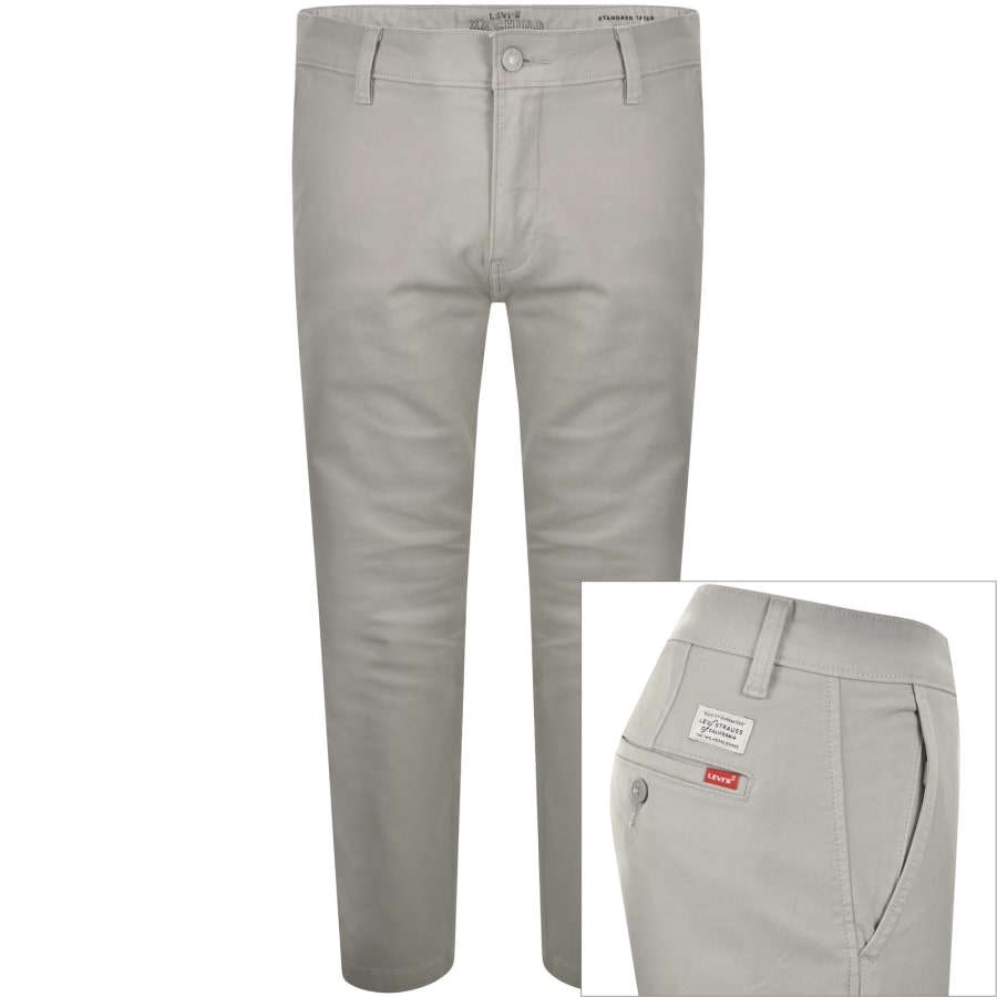 Image number 1 for Levis Standard Taper Chinos Ghost Grey