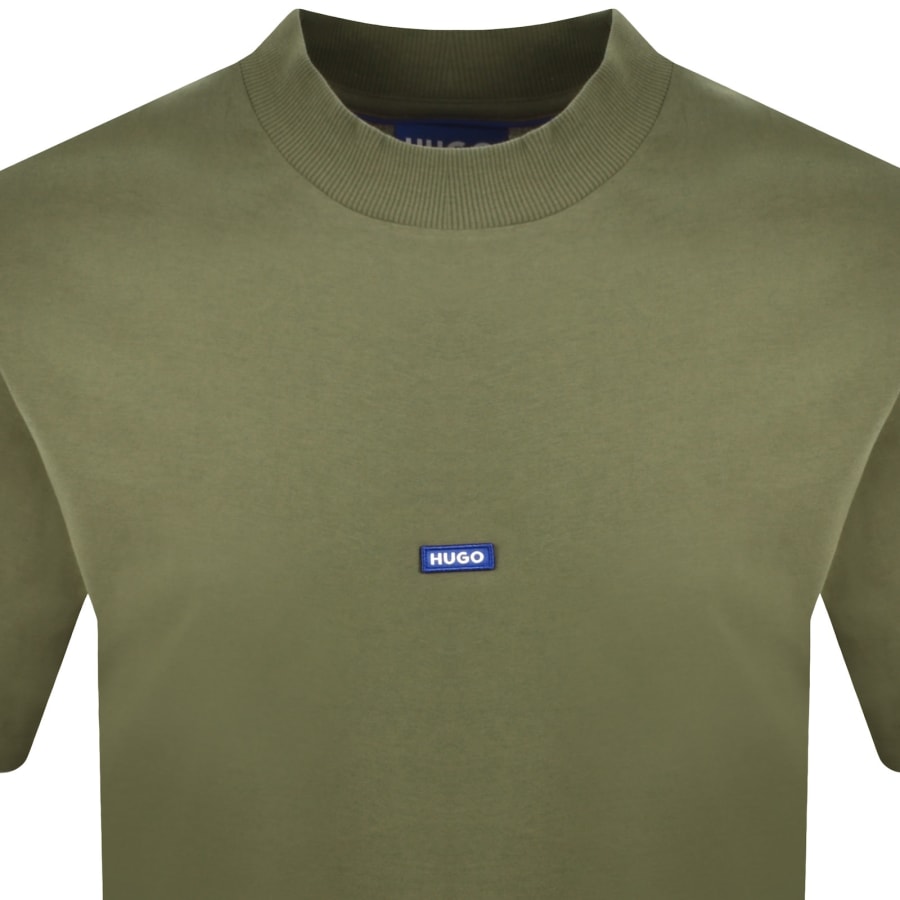 Image number 2 for HUGO Blue Nieros Logo T Shirt Green