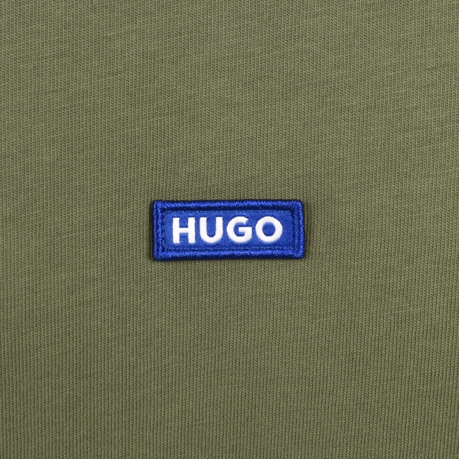 Image number 3 for HUGO Blue Nieros Logo T Shirt Green