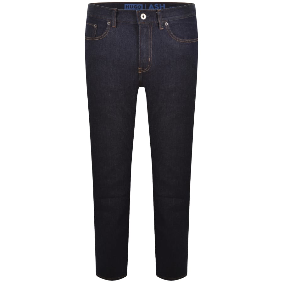 Image number 2 for HUGO Blue Ash Dark Wash Slim Fit Jeans Blue