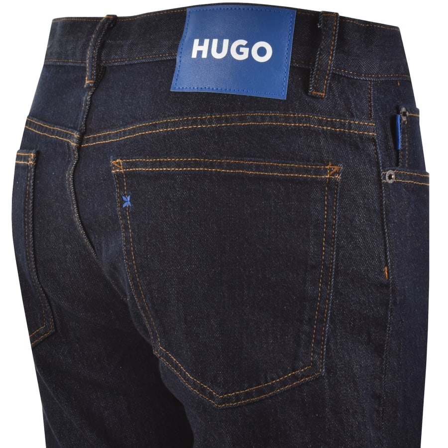 Image number 4 for HUGO Blue Ash Dark Wash Slim Fit Jeans Blue
