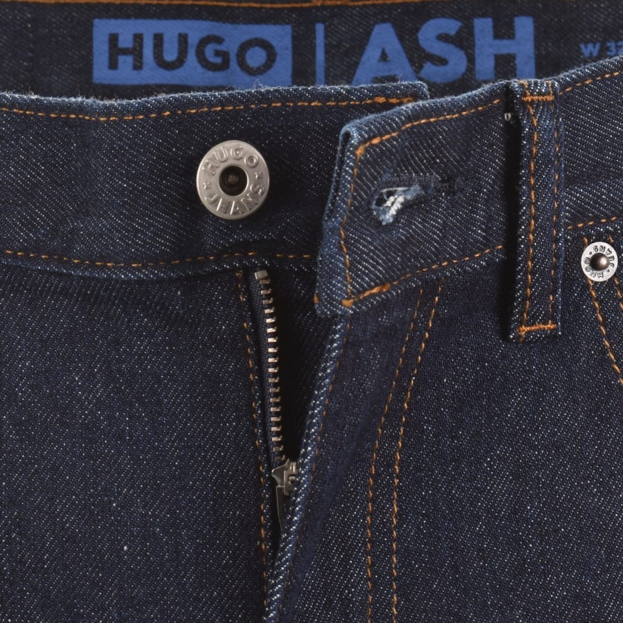 Image number 5 for HUGO Blue Ash Dark Wash Slim Fit Jeans Blue