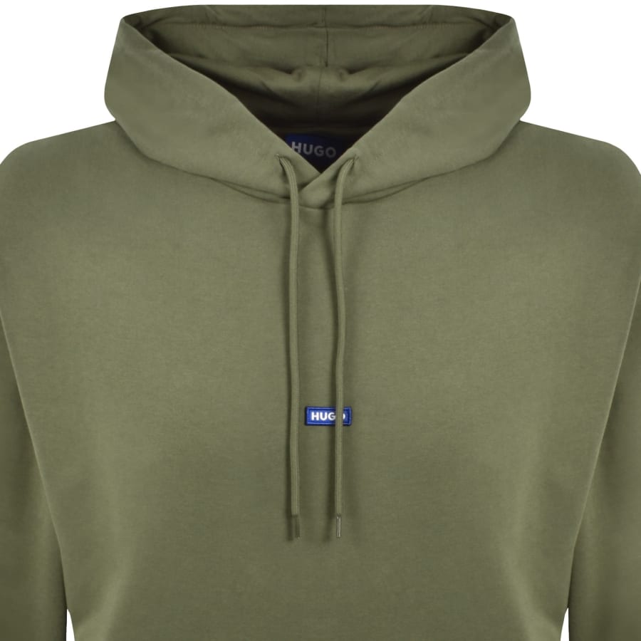 Image number 2 for HUGO Blue Nalonso Hoodie Green