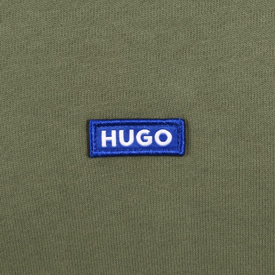 Image number 3 for HUGO Blue Nalonso Hoodie Green