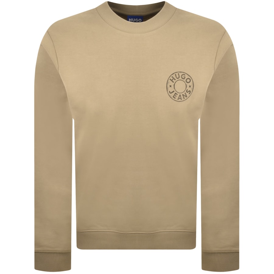 Image number 1 for HUGO Blue Nedos Sweatshirt Beige