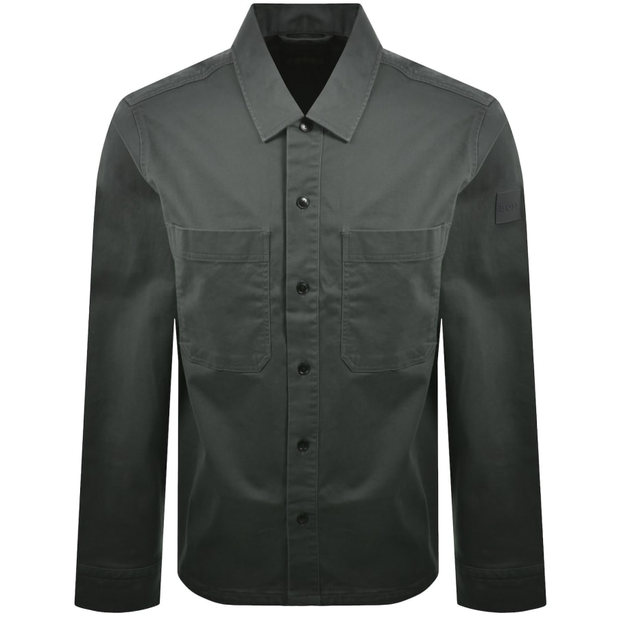 Image number 2 for BOSS Locky 4 Overshirt Green