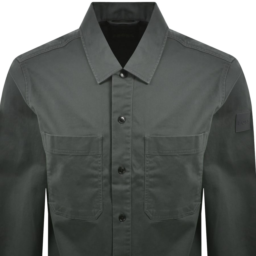 Image number 3 for BOSS Locky 4 Overshirt Green