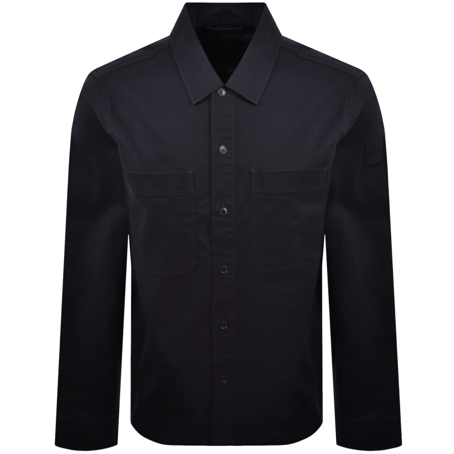 Image number 2 for BOSS Locky 4 Overshirt Dark Blue