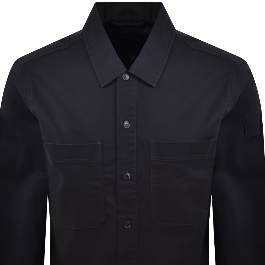 Image number 3 for BOSS Locky 4 Overshirt Dark Blue