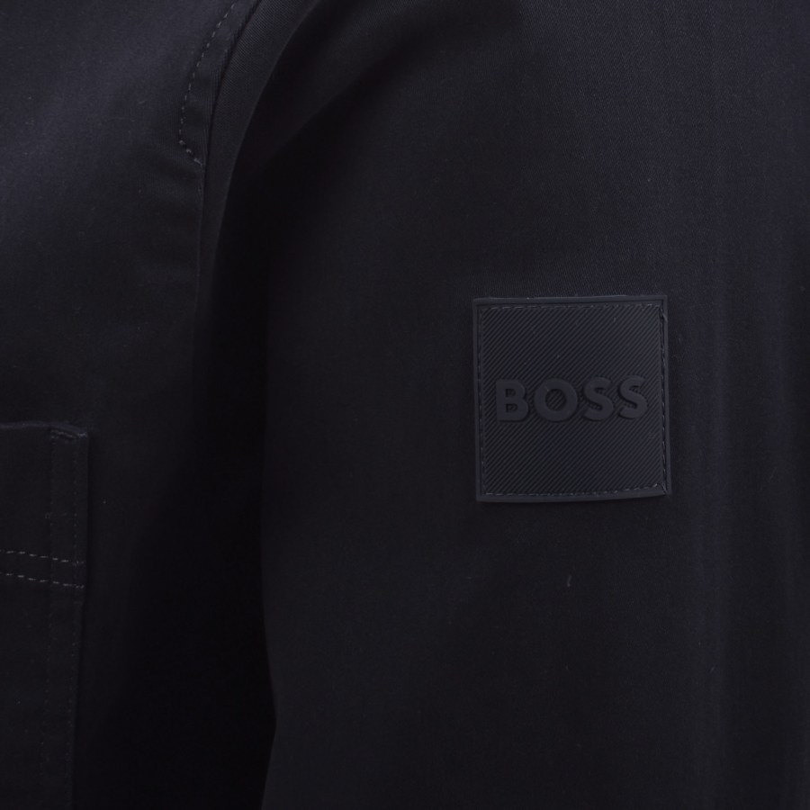 Image number 4 for BOSS Locky 4 Overshirt Dark Blue