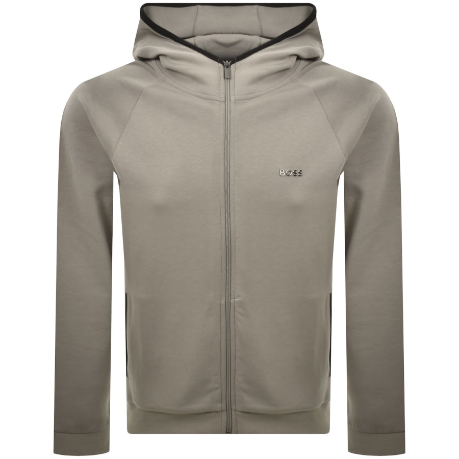 Image number 1 for BOSS Sense Full Zip Hoodie Beige