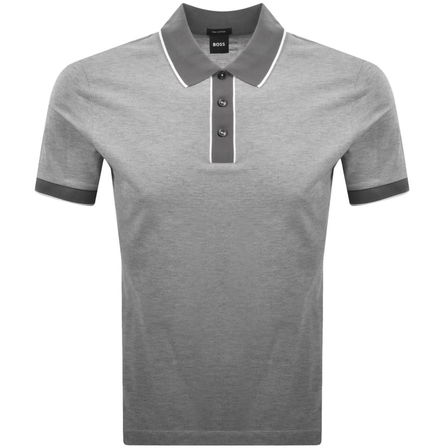 Image number 1 for BOSS H Parlay 81 Polo Grey
