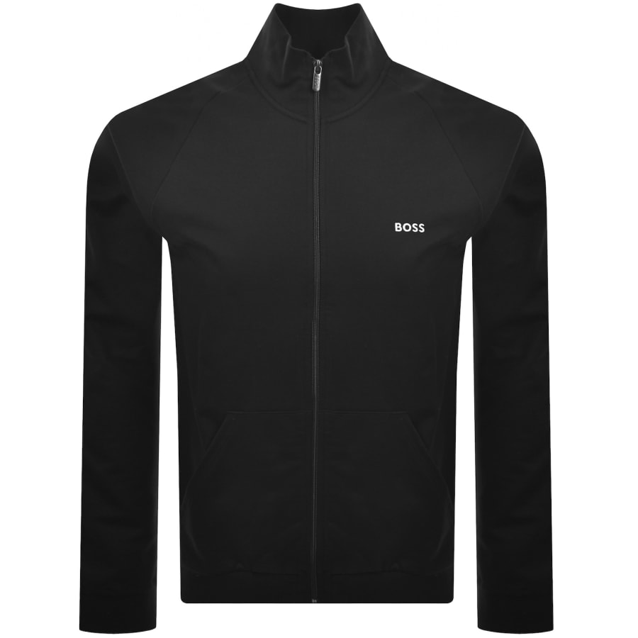 Image number 2 for BOSS Iconic Zip Sweatshirt Black