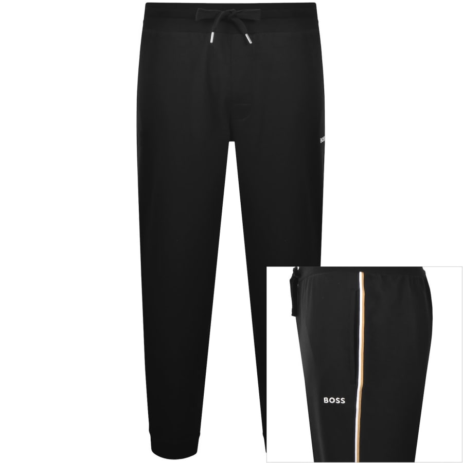 Image number 1 for BOSS Iconic Joggers Black