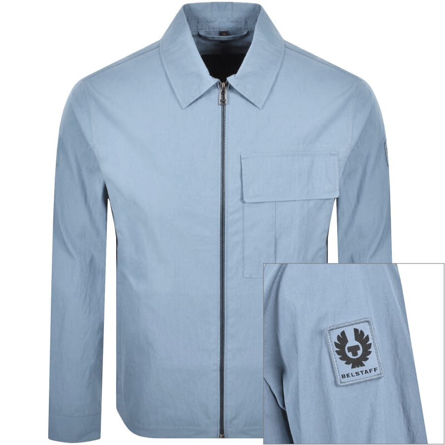 Image number 1 for Belstaff Cargo Overshirt Blue